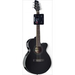 Мини джамбо гитара с датчиком Stagg SA40MJCFI-BK